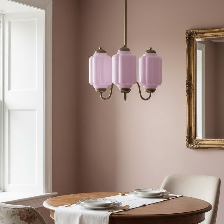 3 Lights Eloise Glass Chandelier for Living Room K947