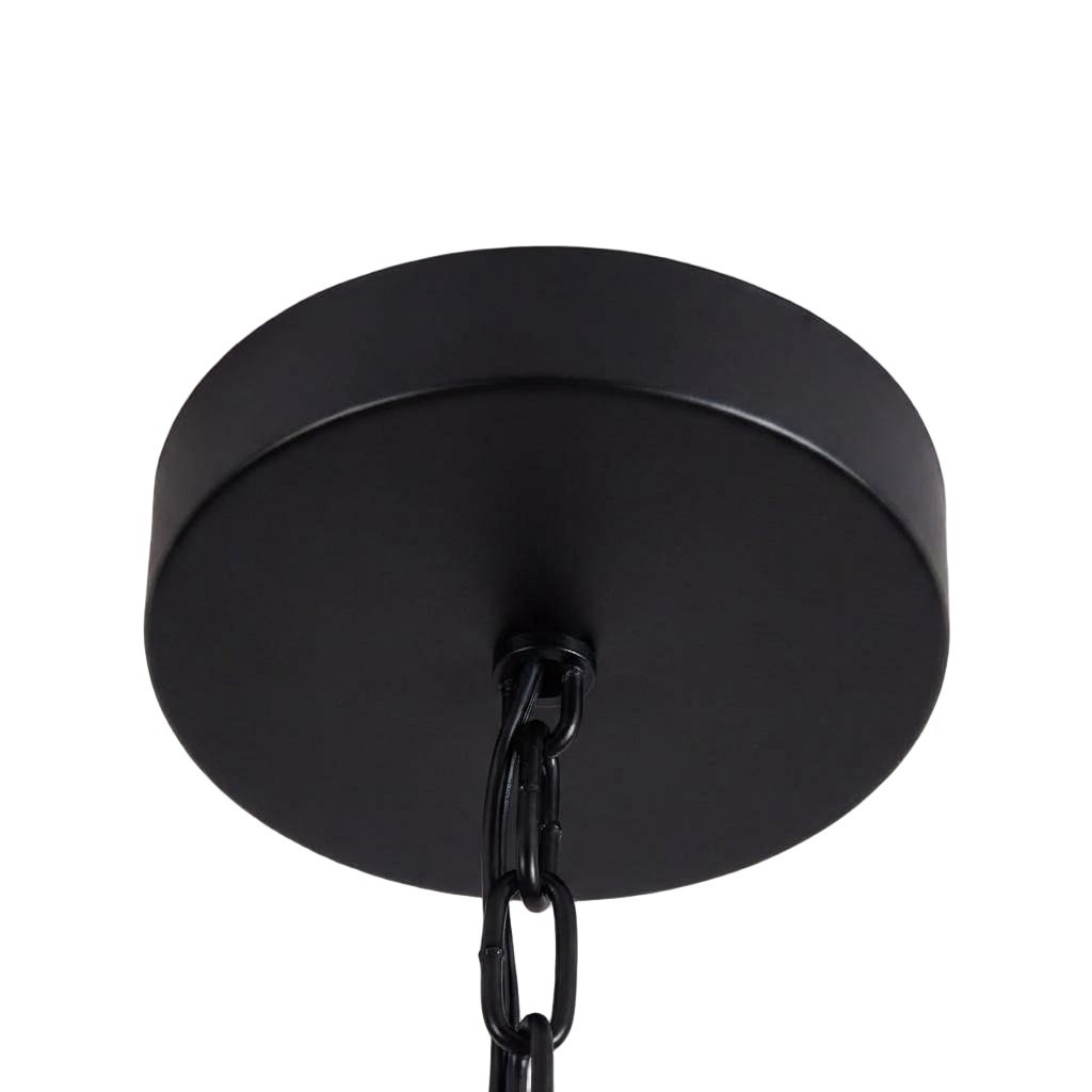 Lirra Retro Glass and Metal Hanging Lamp - Industrial Design for Dining K2234