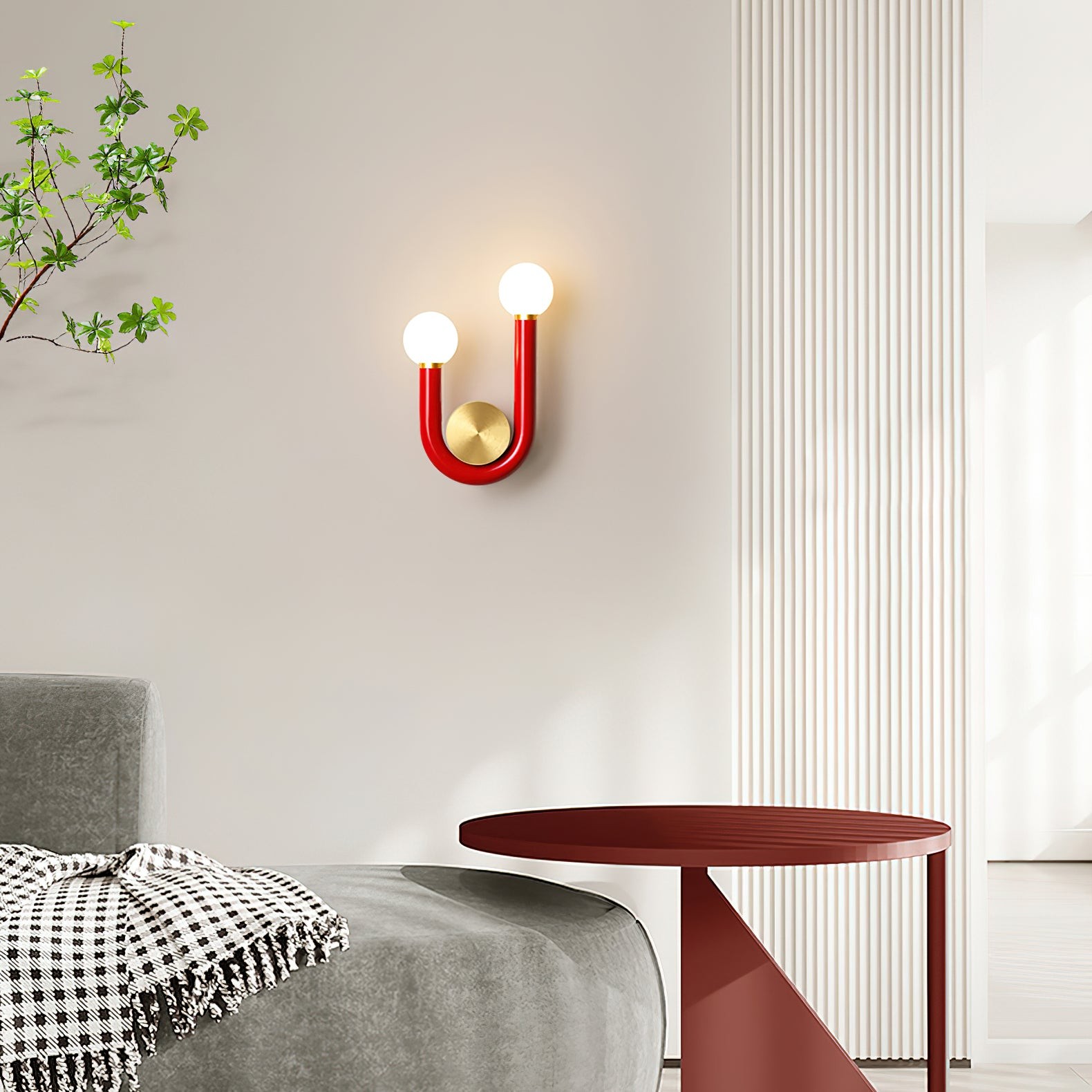 Creative U Shaped Double Head Wall Lamp K695