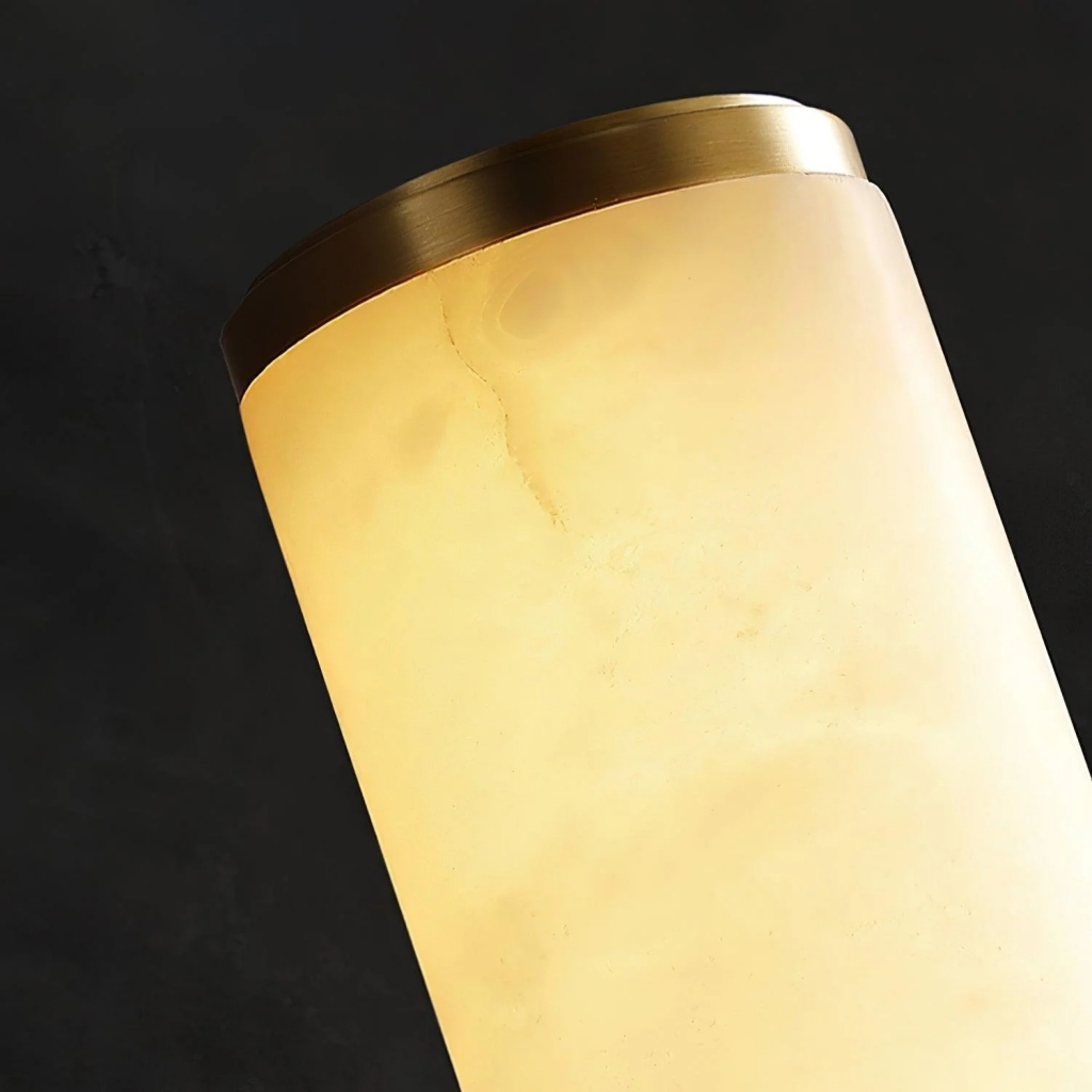 Solaryx Modern Alabaster Wall Lamp - Lighting for Bedroom Living Room K2313