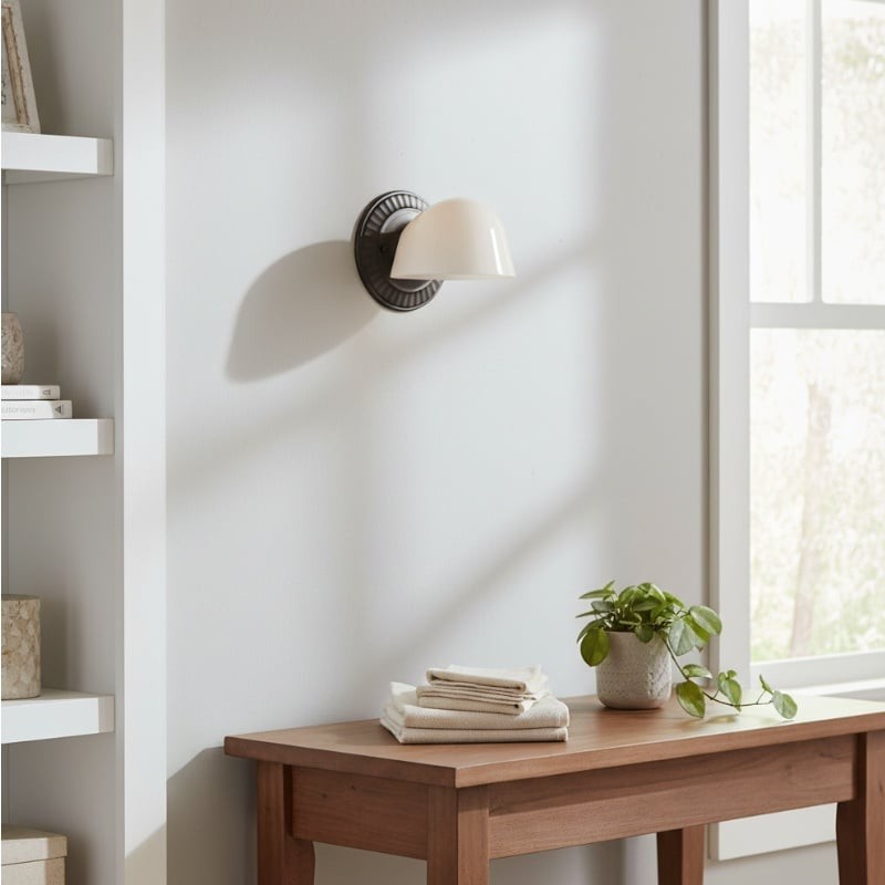 Fiesta Fluted Wall Sconce - Art Deco Inspired Design with Soft Ambient Lighting for Bathroom or Bedroom K1772