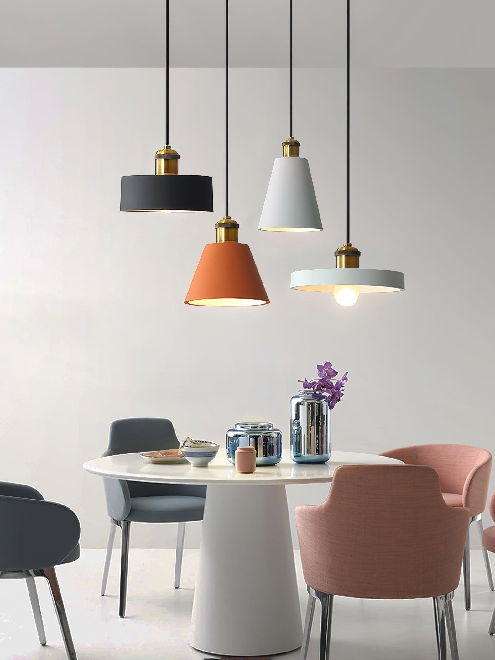 Modern Resin Geometric Pendant Lamp K621