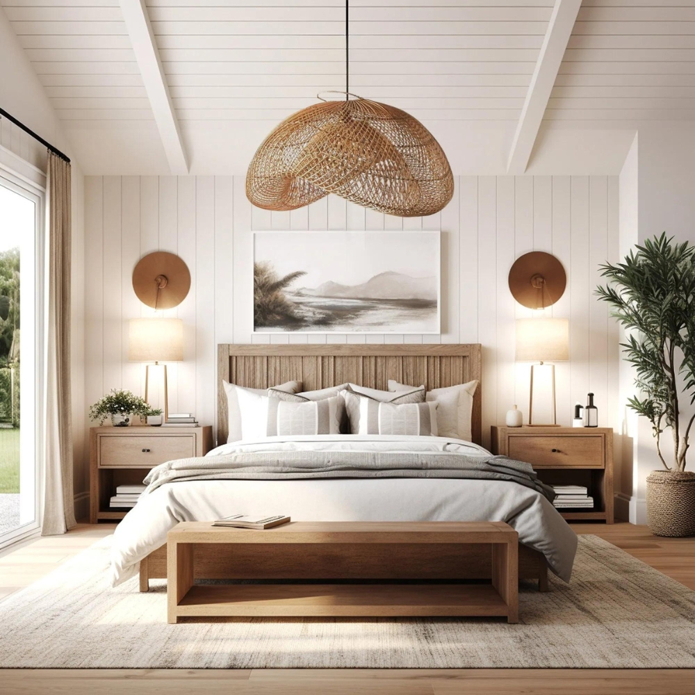 The Alluring Wabi-Sabi Rattan Essence Pendant Lamp D832