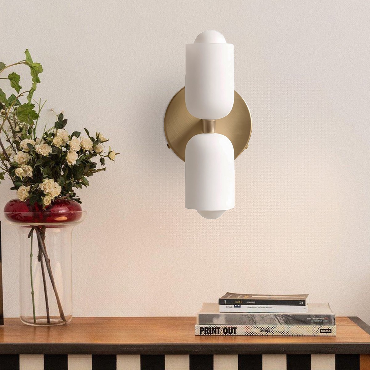 Glass Up Down Wall Sconce