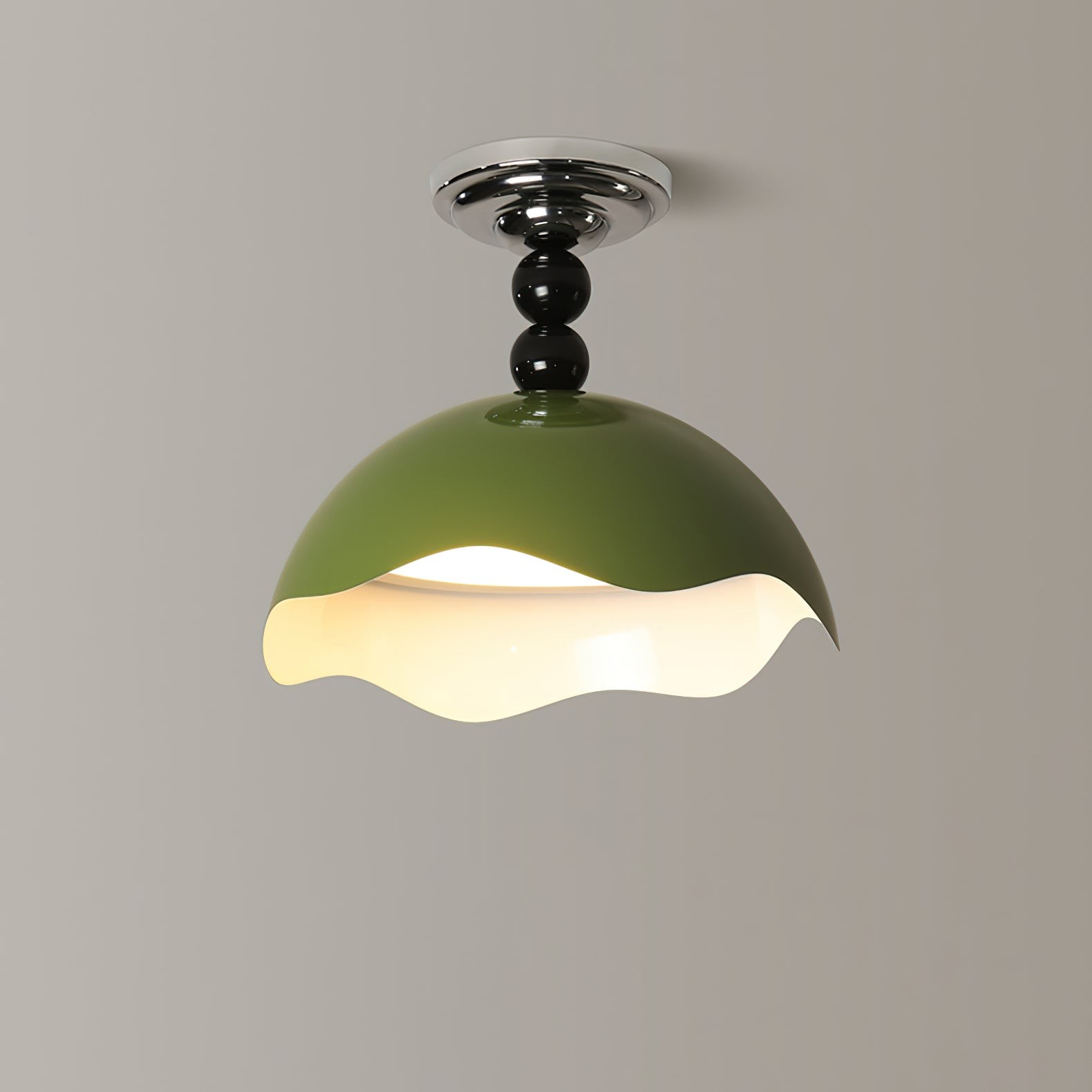 Modern Wave Crest Metal Ceiling Lamp K770