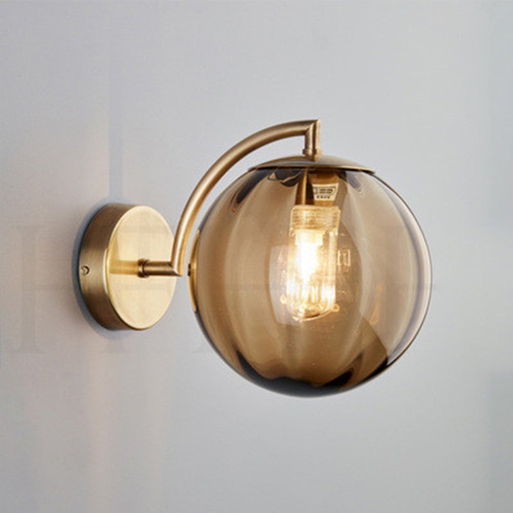 Modern Glass Multi-Color Spherical Gold Lamp Pole Wall Lamp K518