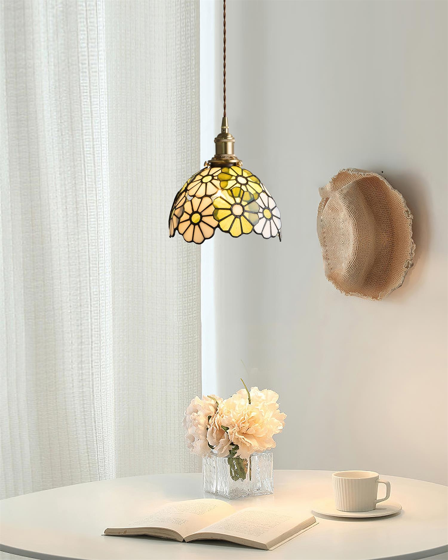 Suka Floral Plug In Pendant Lamp D132