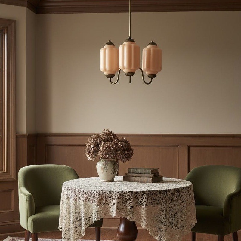 3 Lights Eloise Glass Chandelier for Living Room K947