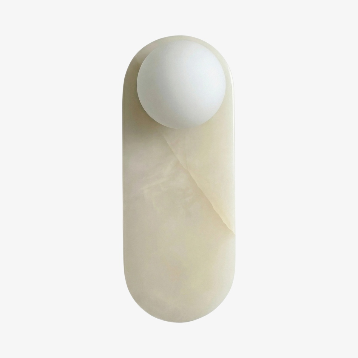 Vinbrea Stone Wall Lamp Organic Texture - Mid-Century Accent Light for Bedroom and Hallway K2402