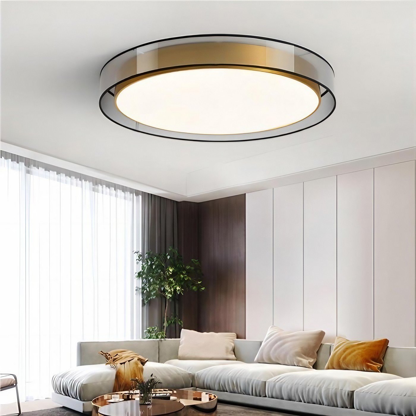 Scandinavian Unique Luxury Round LED Ceiling Lamp K811