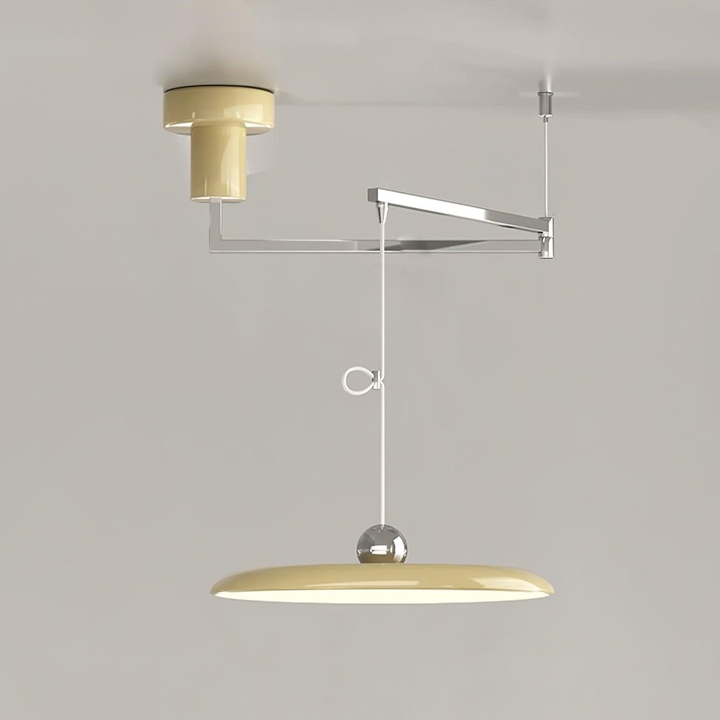Simple Modern Adjustable Swing Arm Disc Pendant Lamp K705