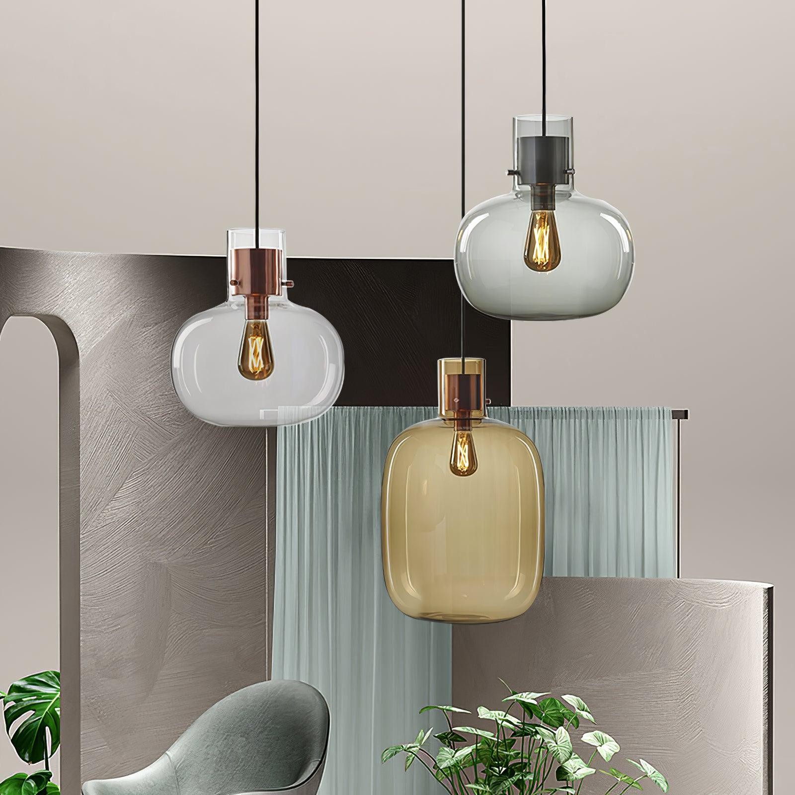 Nordic Minimalist Luxury Personality Glass Pendant Light K289