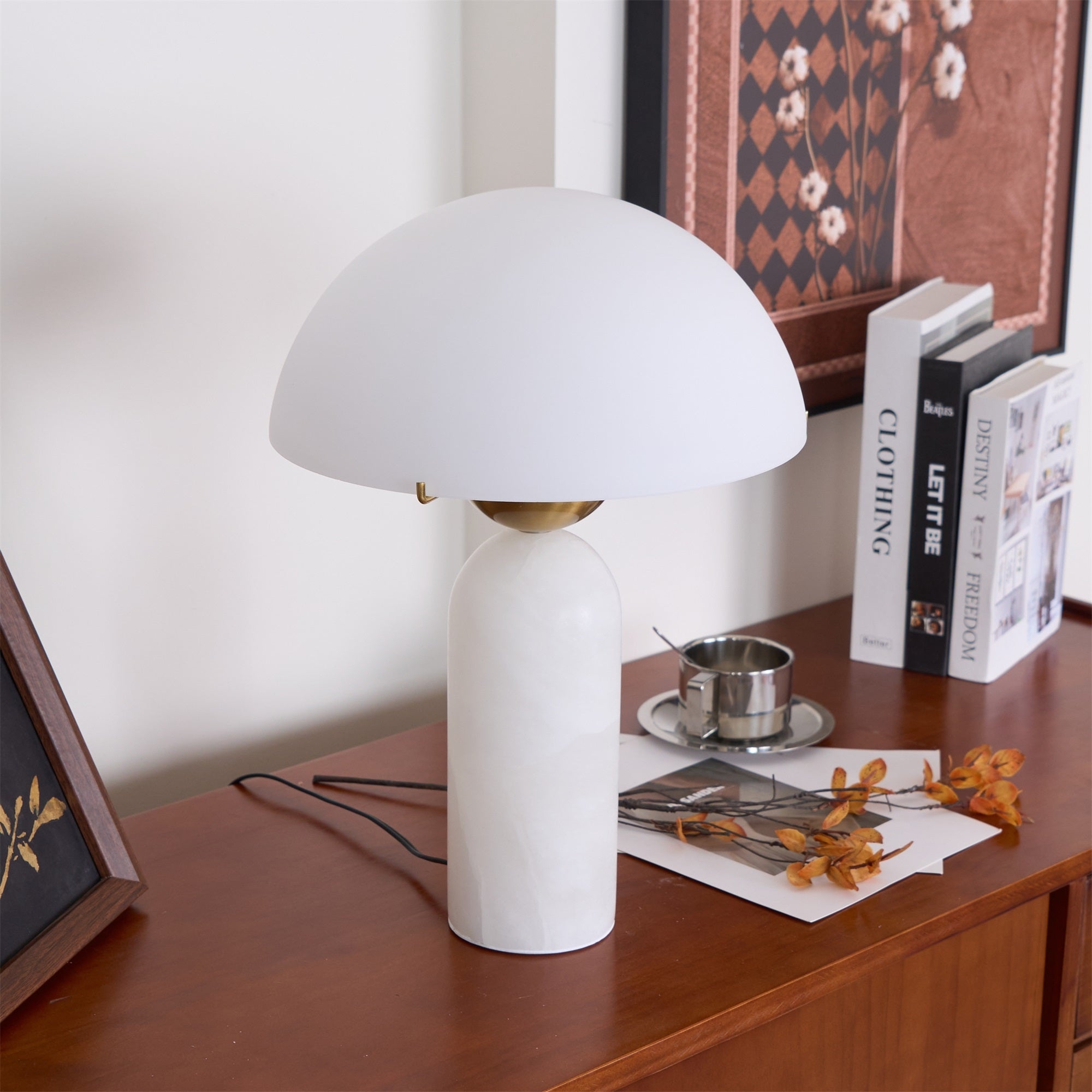 Peono Alabaster Table Lamp D440