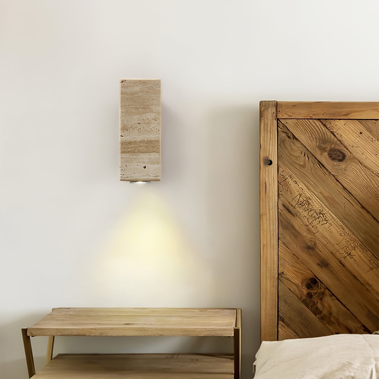 Vintage Marble Travertine Wall Lamp K264