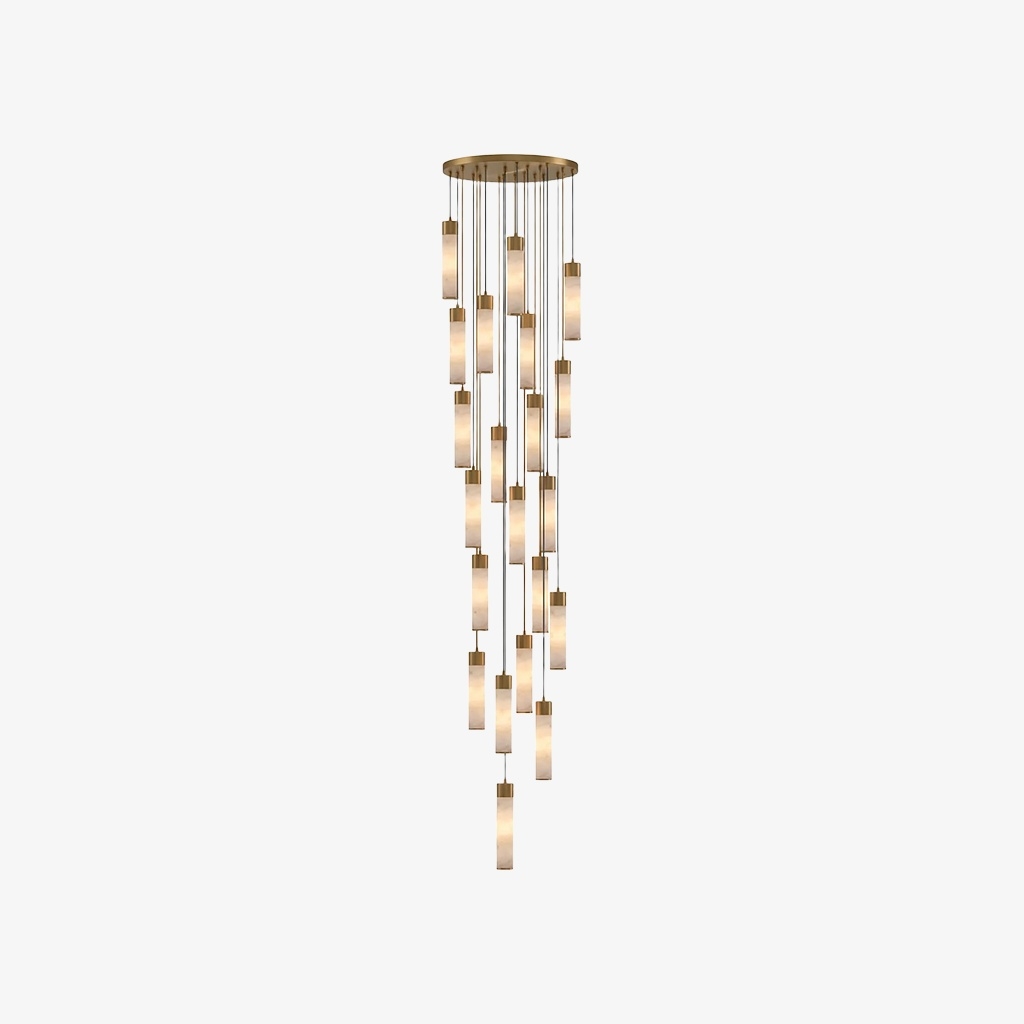 Solaryx Minimal Cylindrical Silhouette Pendant Light - Modern Style Lamp for Kitchen or Dining Room K2300