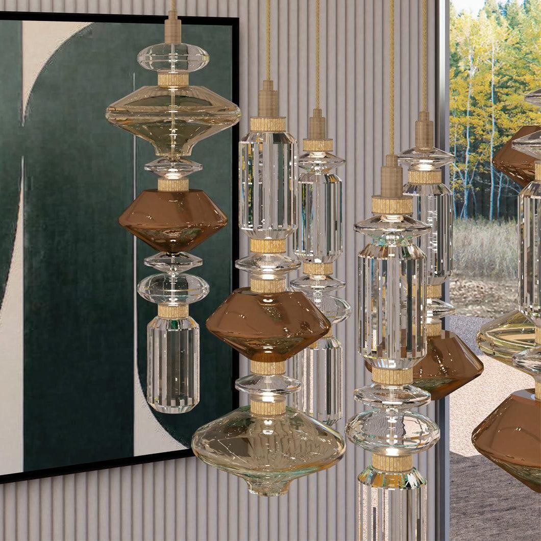 Modern Elegant Ballet Glass Pendant Light K904