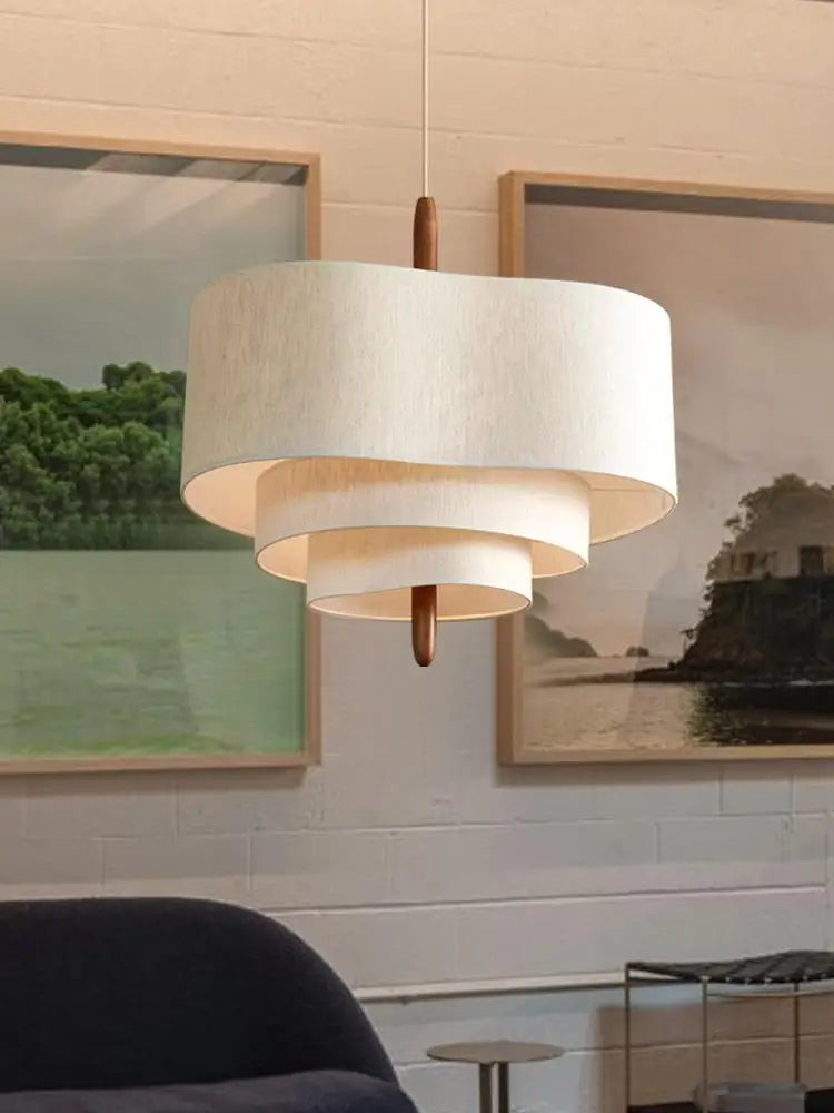 Softlume Nordic Fabric Pendant Light - Modern Classic Lamp for Dining Area and Hallway K477