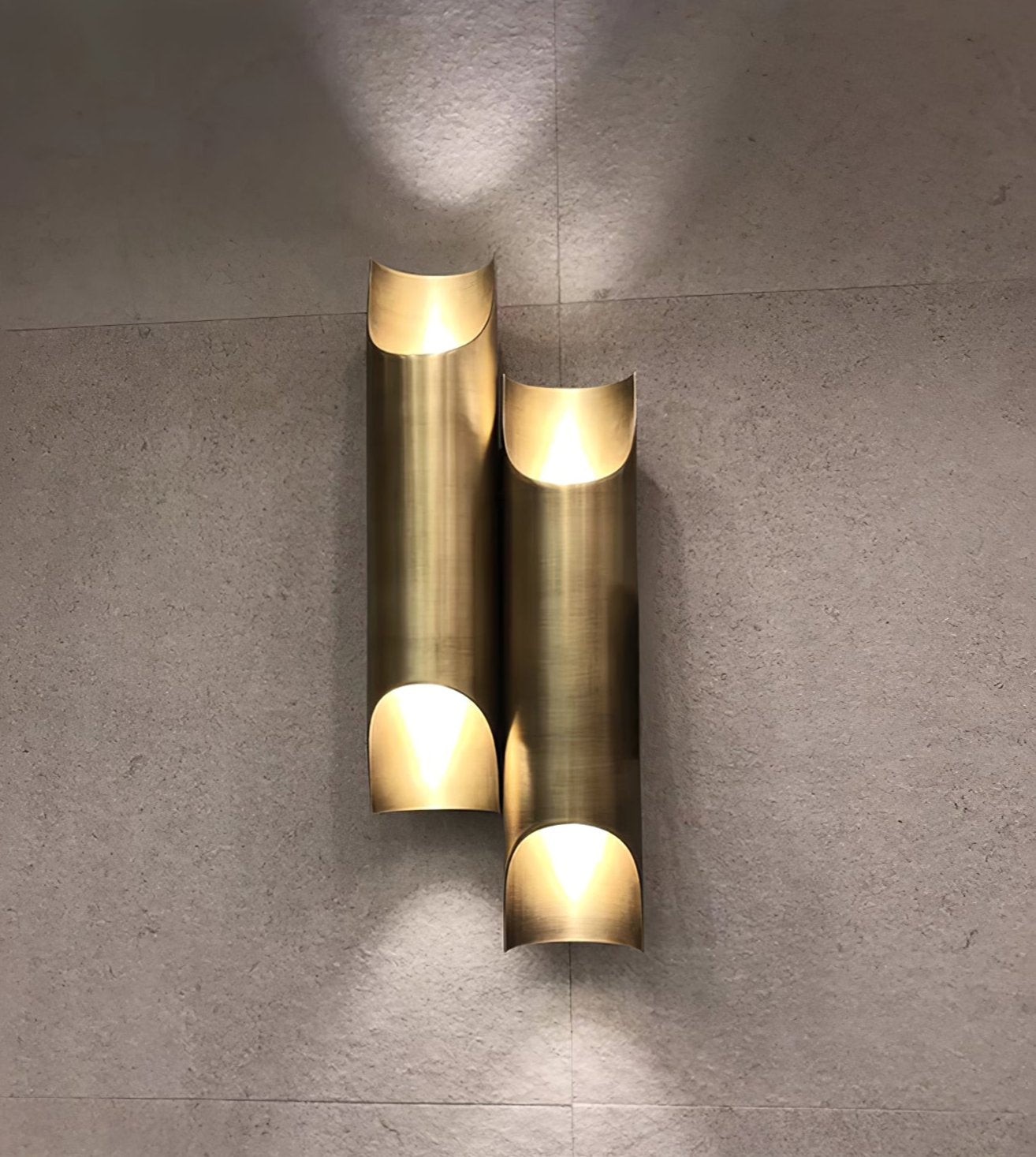 Brass Double Tube Wall Lamp K287