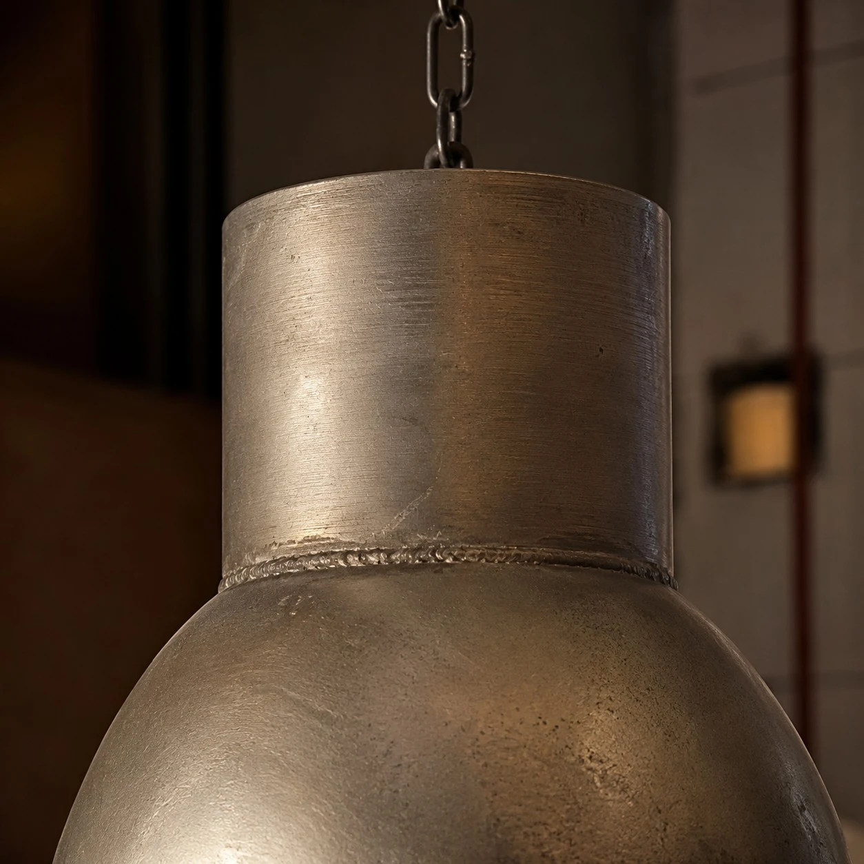 Vintage rust finish industrial pendant light