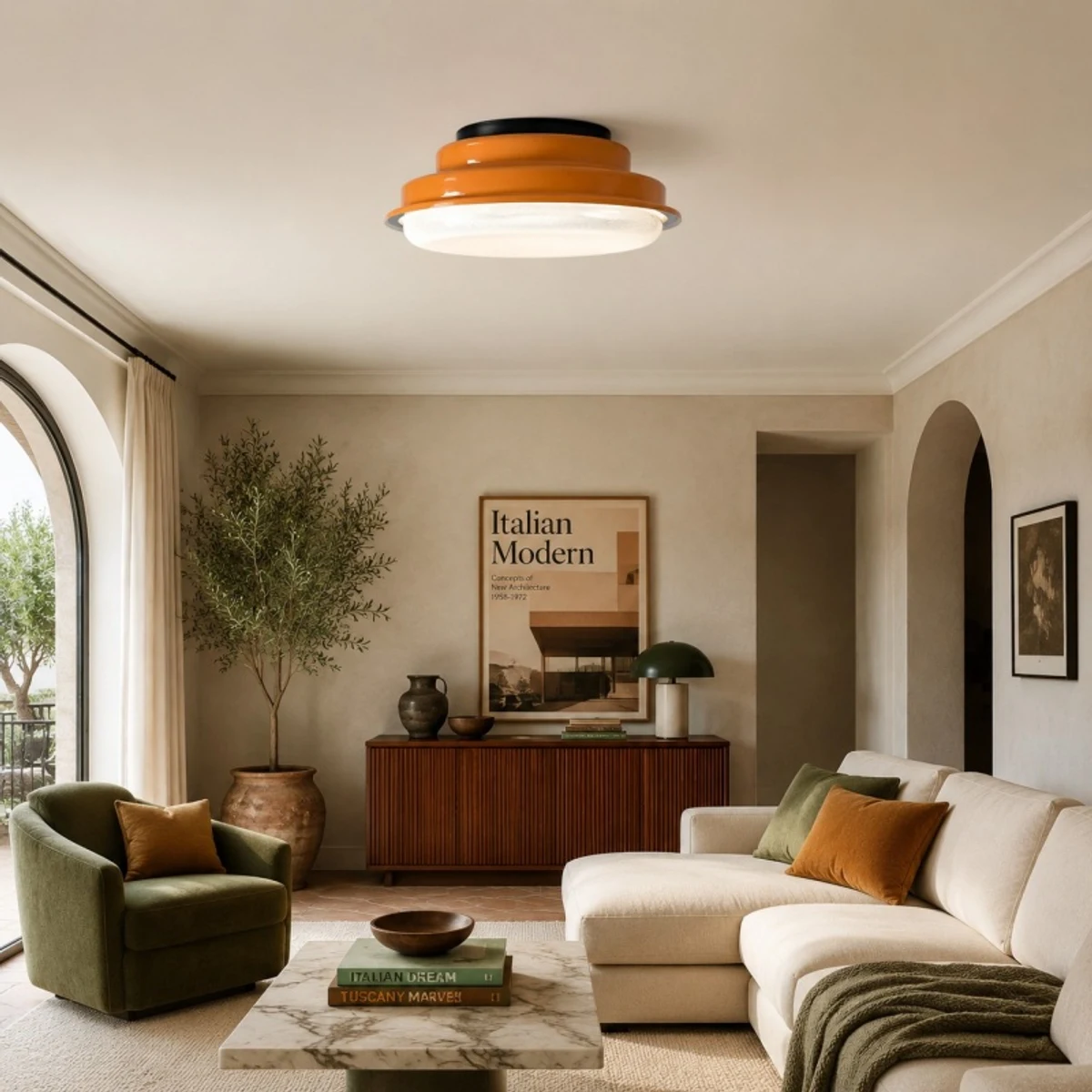 ceiling light room scene
