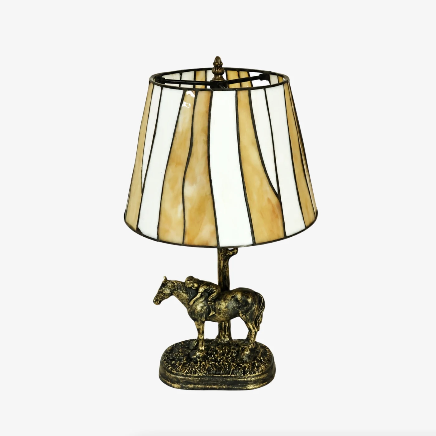 Tiffany-style stained glass table lamp product image
