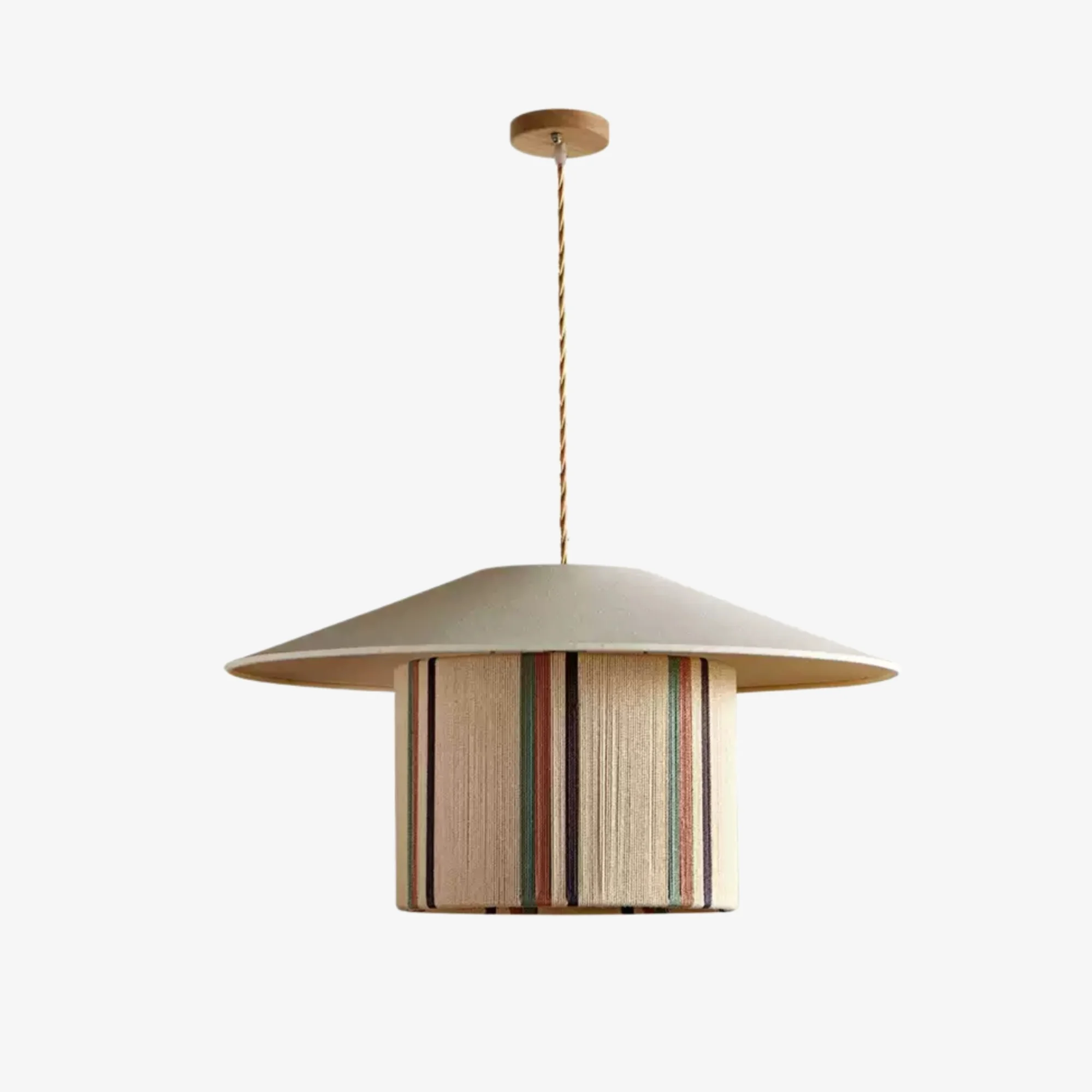 Geweven stoffen hanglamp