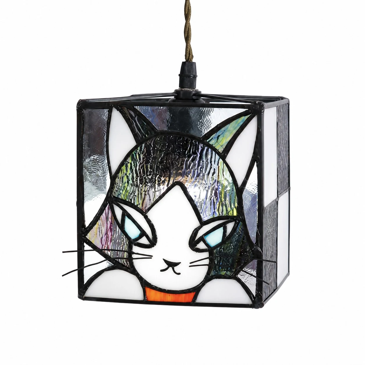 stained glass cat pendant light SKU option
