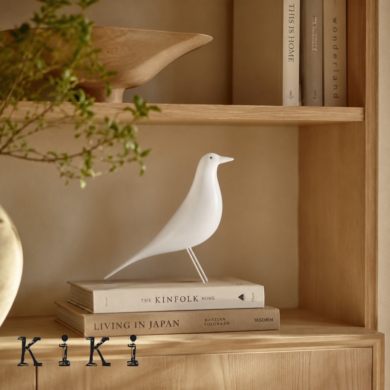 Eames House Bird styled in a home setting