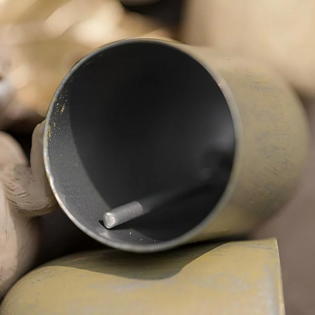 Close-up of rounded bell cup detail on the wind chime