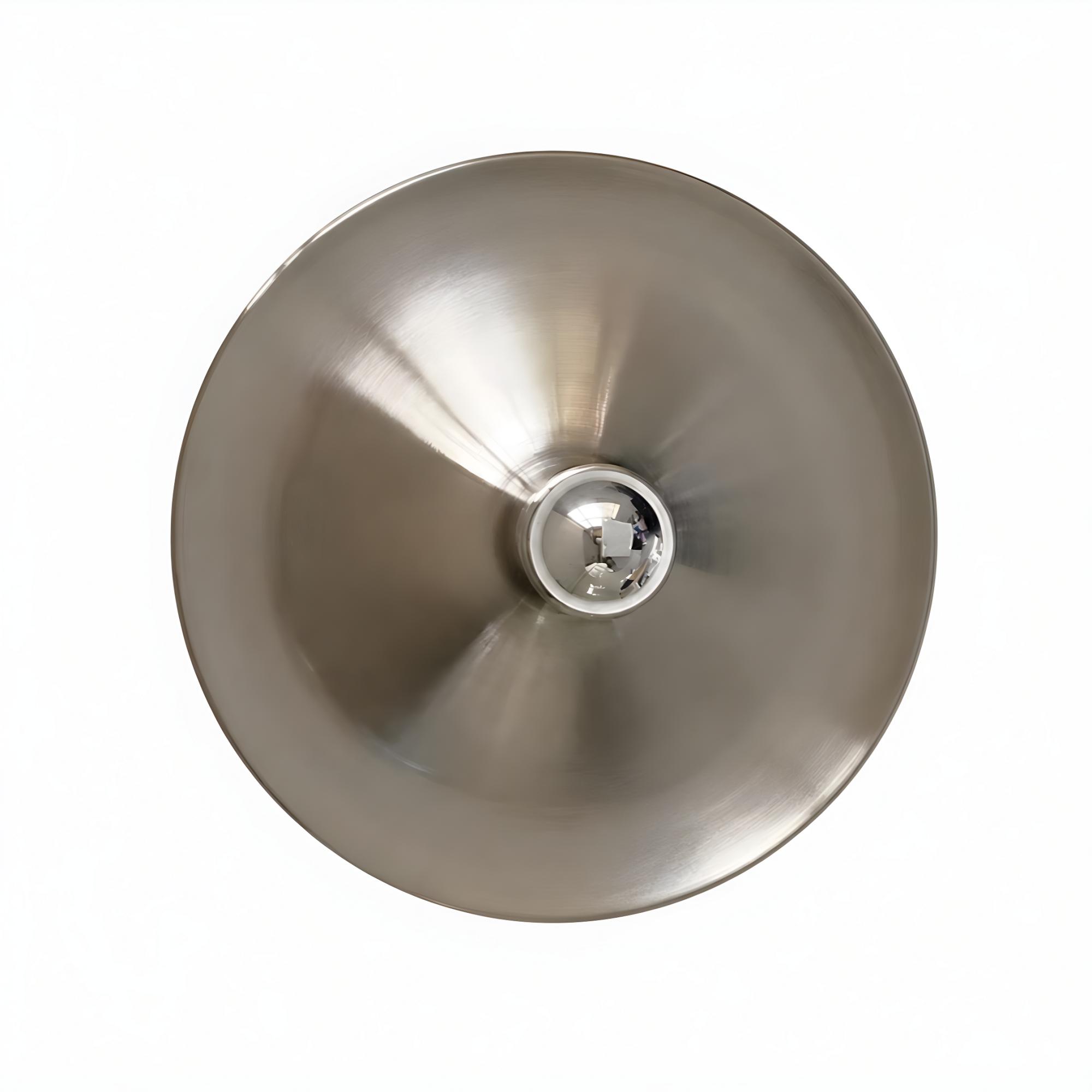 Flat Type / Chrome Space Age Disc Ceiling Lamp