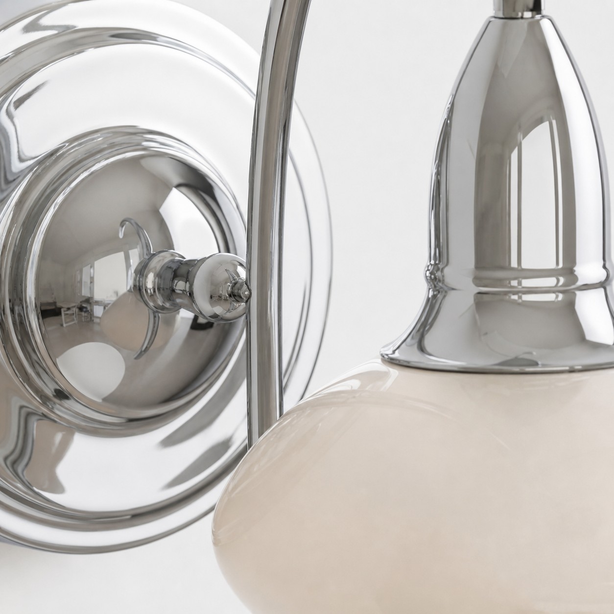 Bauhaus milk coffee glass wall lamp view 6
