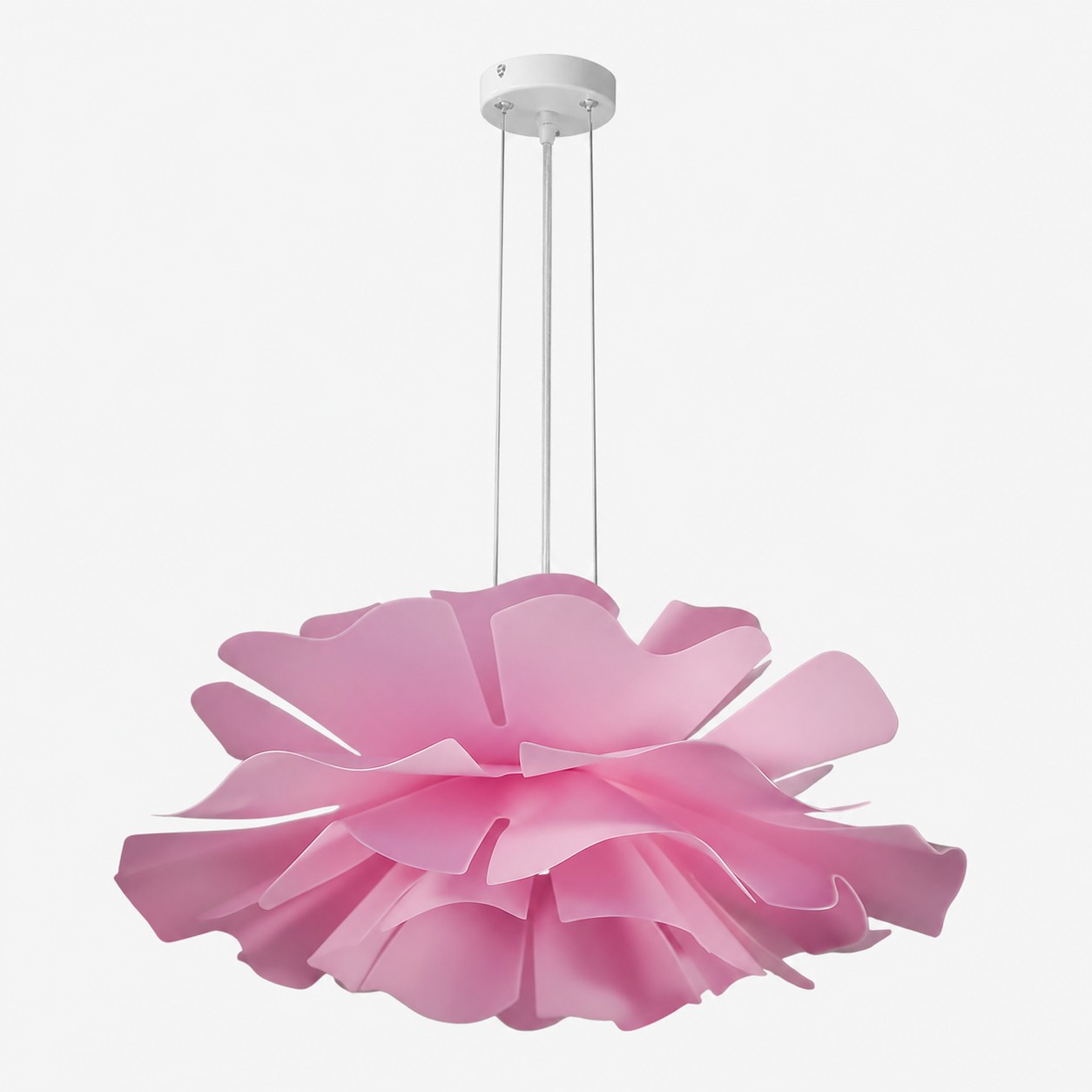 Flower Pendelleuchte – Acrylblüten in Weiß, Rosa oder Salbeigrün – 16