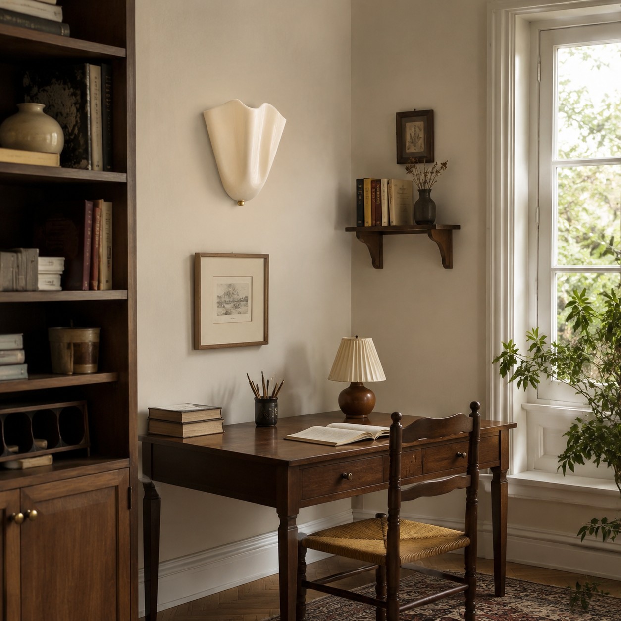 Bellina in a home office