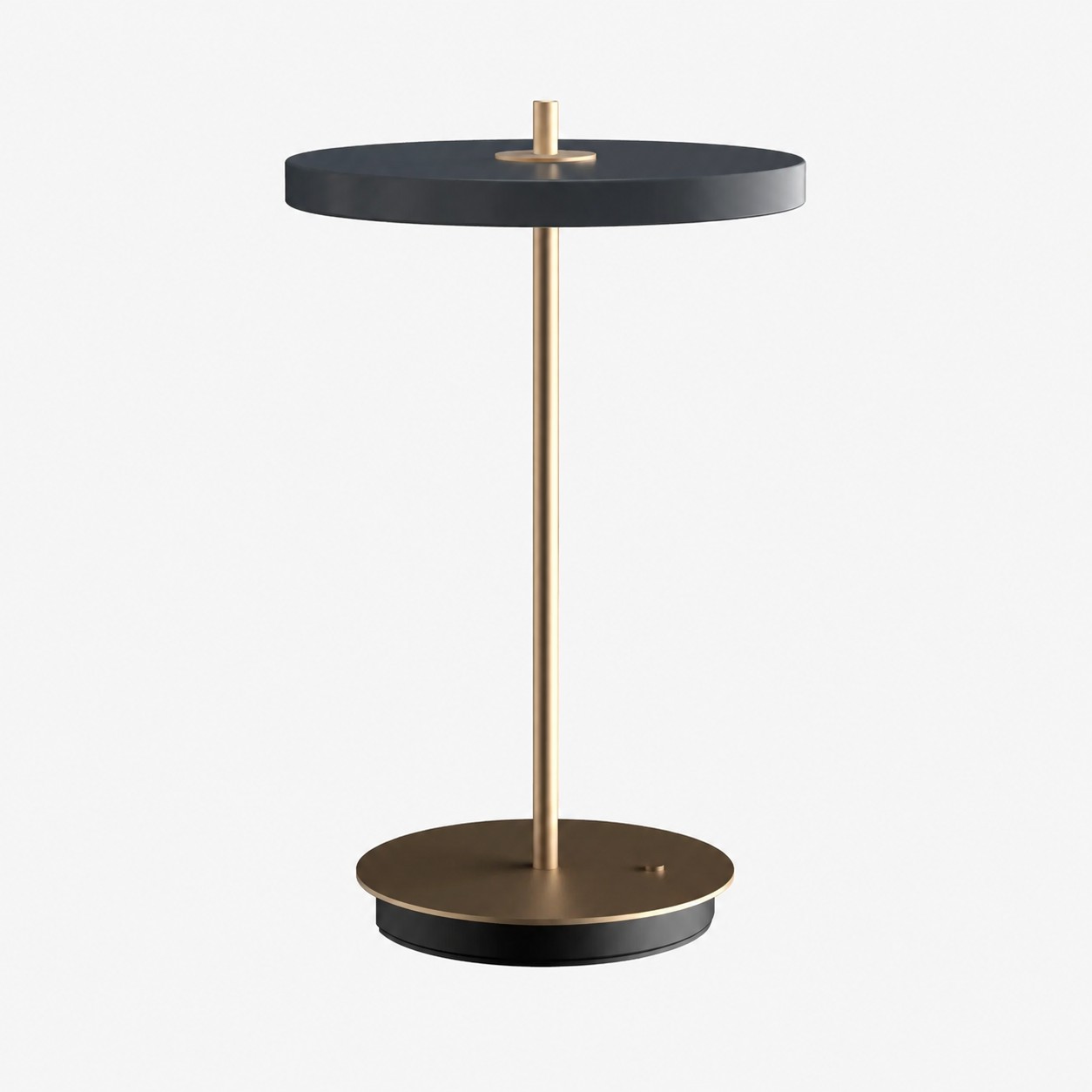 Lámpara de mesa Astris en color antracita.