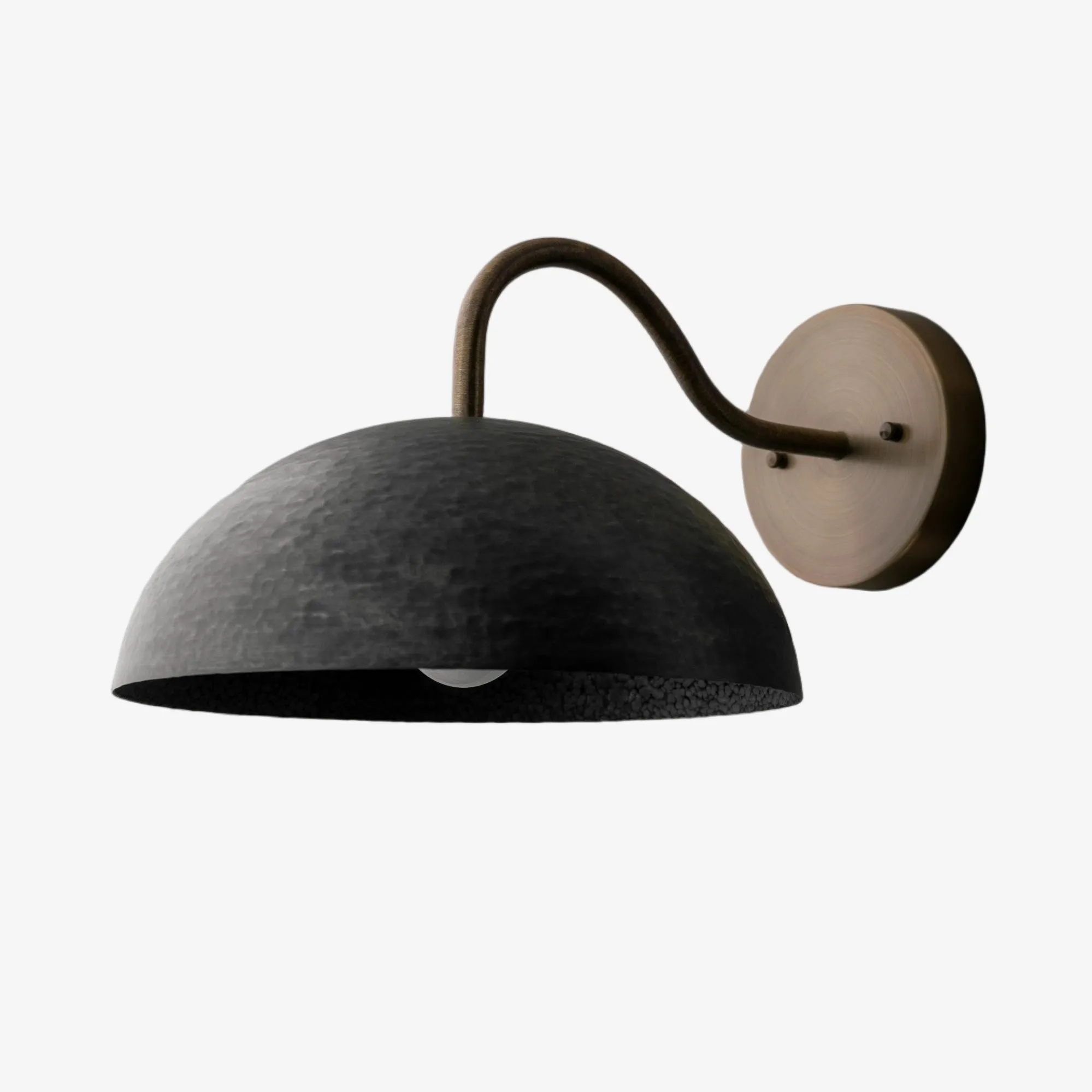 Curva Curved Dome Shade Wall Sconce &ndash; Mid-Century Modern Versatile Indoor Lighting K1542
