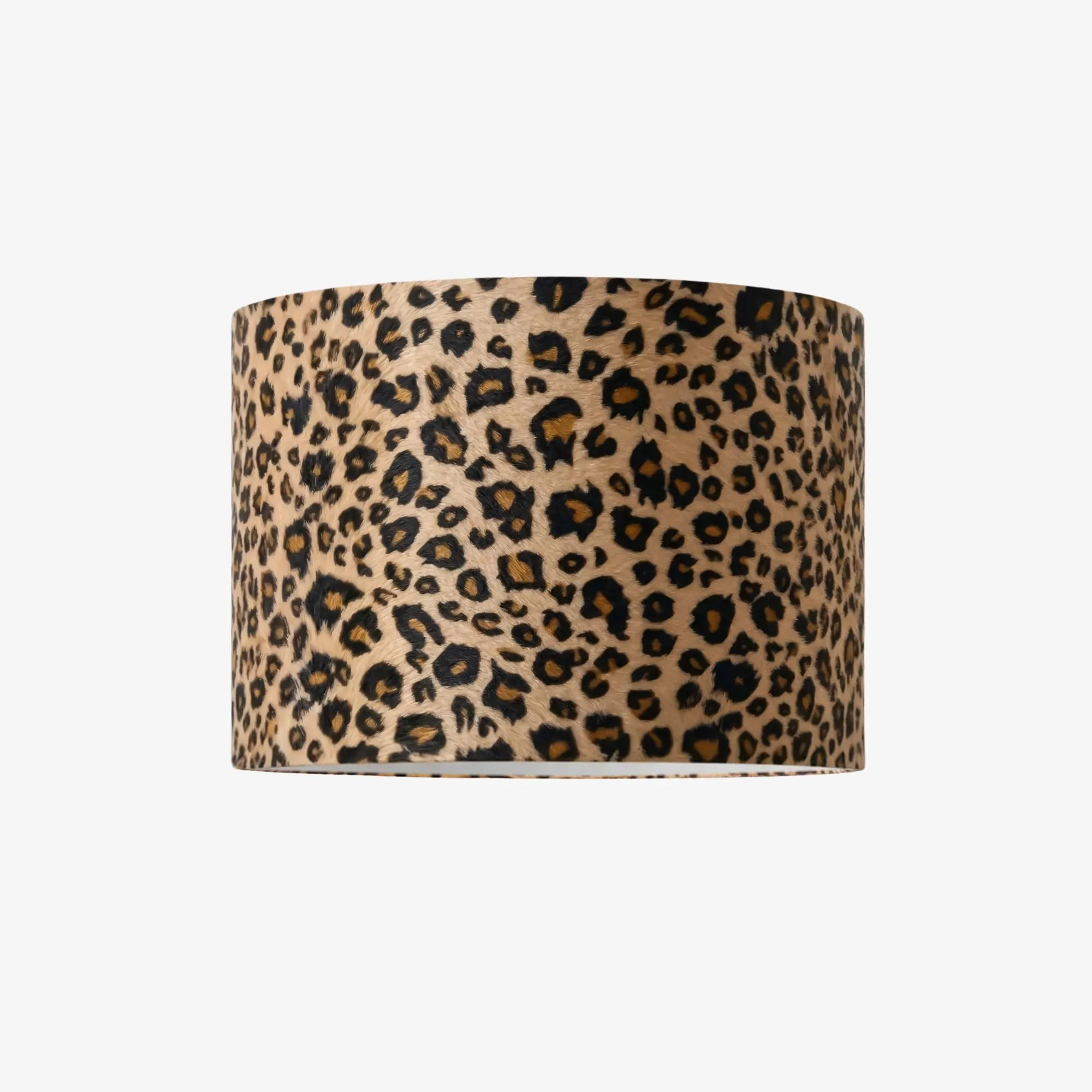 Wildlux Leopard Pattern Statement Drum Lampshade - Decorative Fabric Shade for Home Interiors K2282