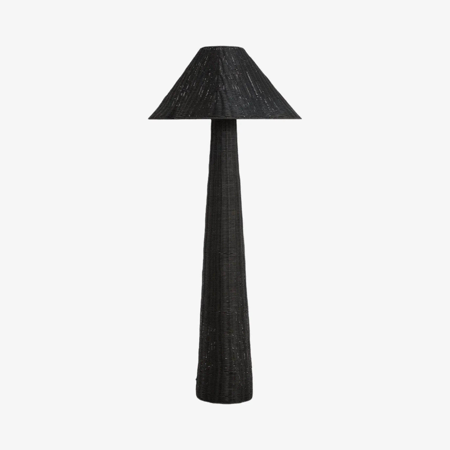 Wickara Woven Floor Lamp - Sculptural Rattan Design With Natural Rattan Style K1624