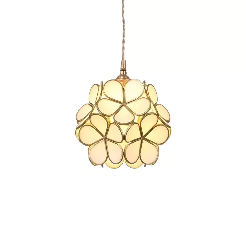 Flower Petal Glass Pendant Light
