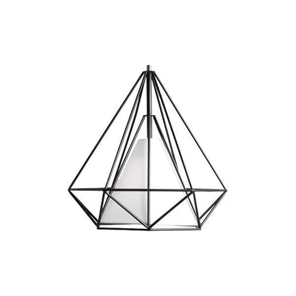 Diamond Cage Metal Pendant