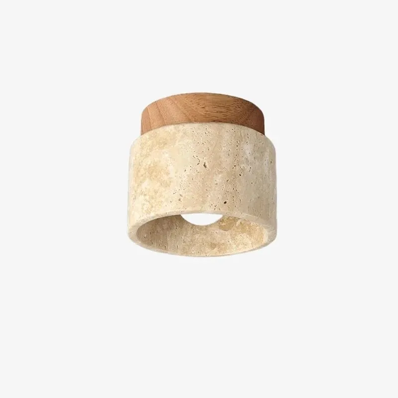 Travira Wabi Sabi Ceiling Light Organic Textured Marble Ceiling Lamp for Hallway K2080