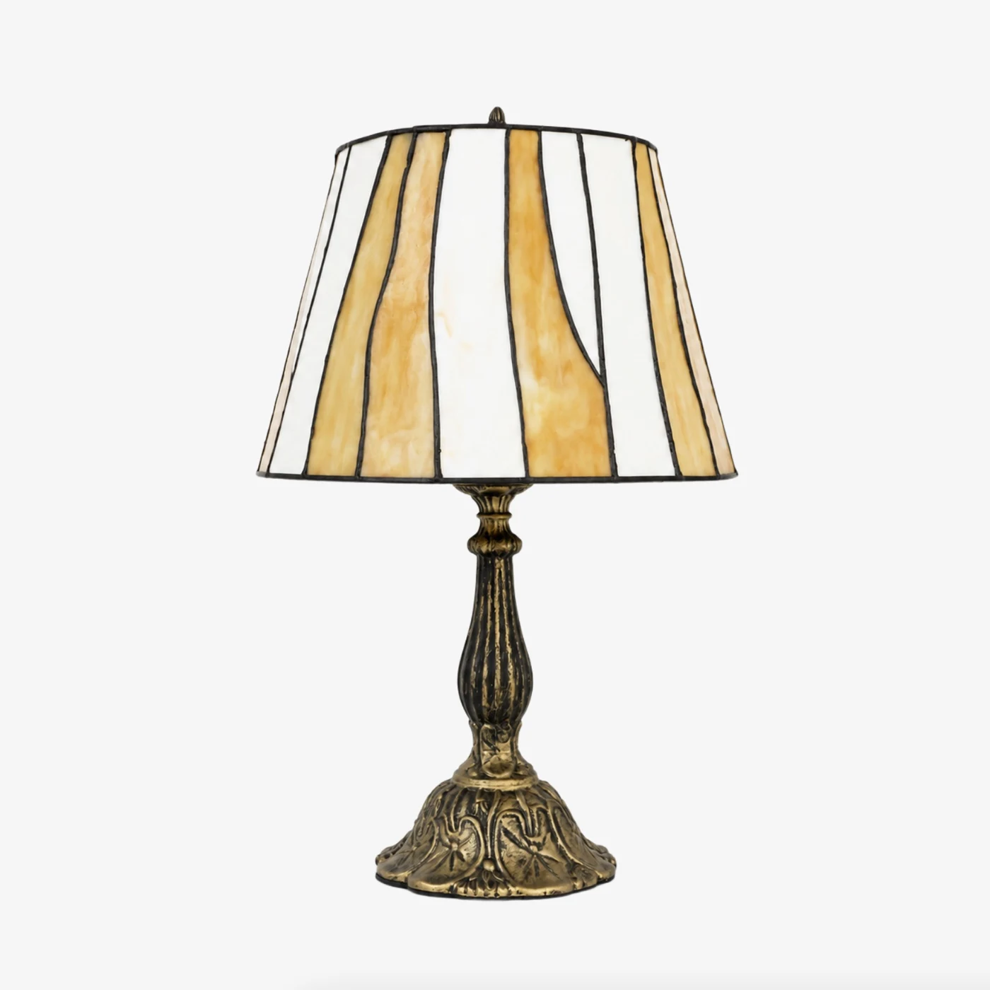 Lampe de table style Tiffany 12 pouces avec base colonne classique