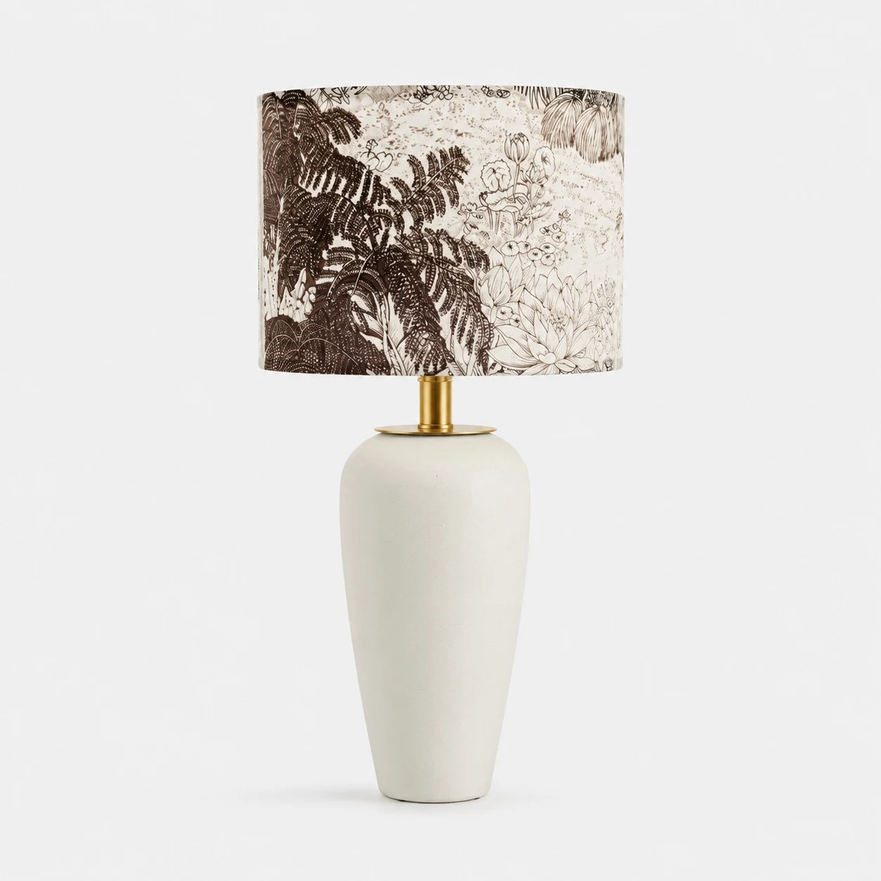 Biały ceramic table lamp variant